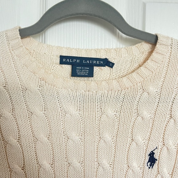 White knitted Polo Sweater - Picture 3 of 3